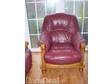 Deep Wine Real Leather 3 piece Suite