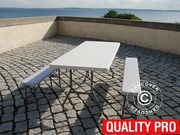 Party package 1 folding table (183 cm) + 2 folding benches (183 cm)