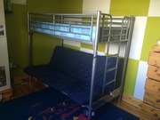 Bunk bed with futon couch/double bed