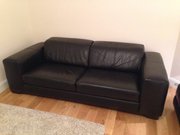 Brand New Black Leather Couch 