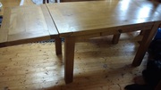 Solid Oak table with extensions