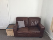 Free 2 seater leather couch 