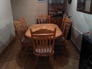 solid pine table plus 6 chairs