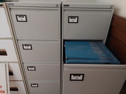 One filing cabinet with keys & 100+ folders