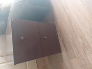 Brown Two Drawer Bedside Locker For Sale
